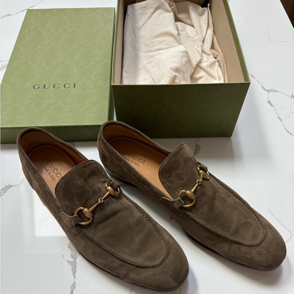 Gucci Men's Brown Suede Loafers
